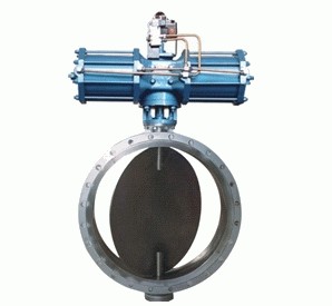 Liquid ventilation butterfly valve